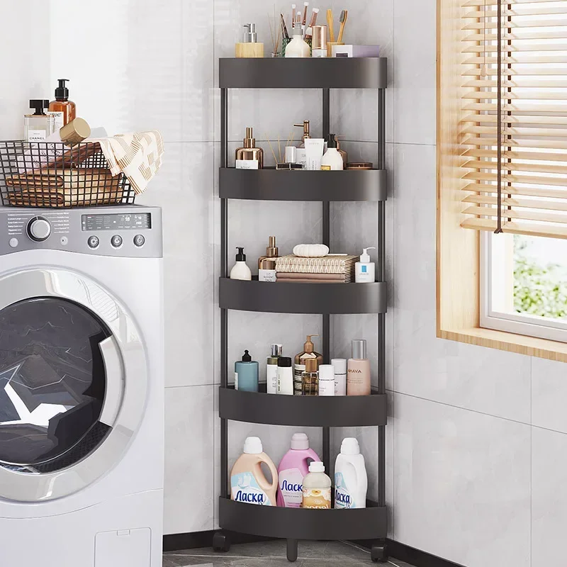 Gap Storage Rack 4-5-Tier-Storage-Shelf-Rolling-Cart-Gap-Storage-Rack-Movable-Bathroom ...