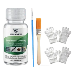 3 - Piece 60ml PCB Insulation and Waterproofing Kit with Brush (1set)