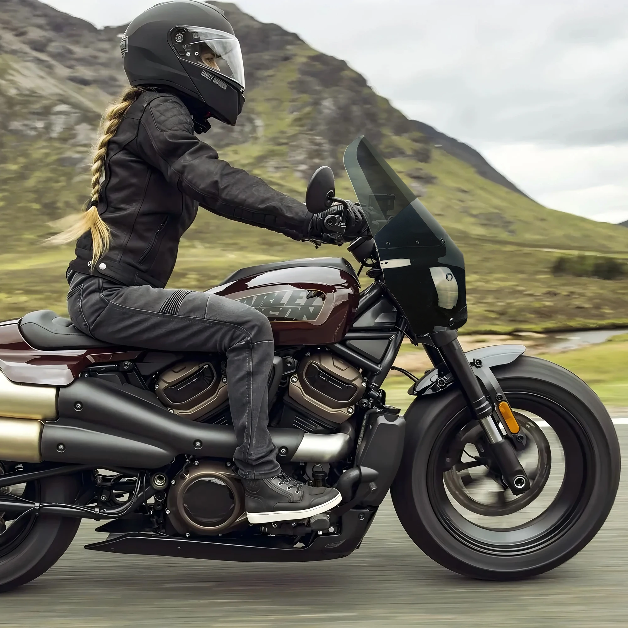 15" Sportster 883 Motorcycle Front Fairing Deflector for Road Warrior Fairing for Harley Sportster 883 Iron XL883N XL1200
