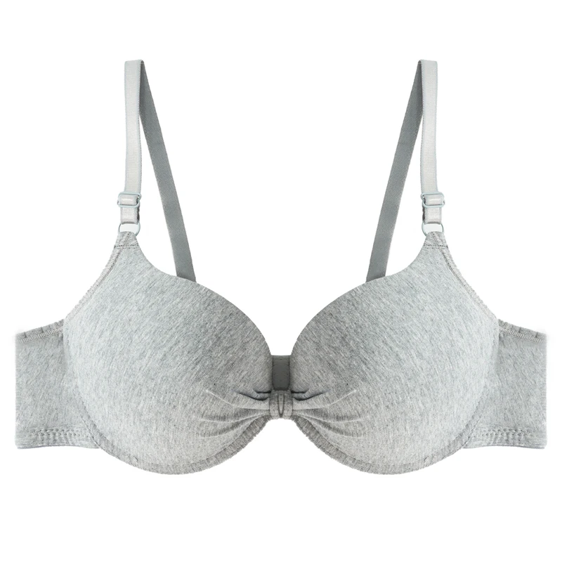 Push Up Bra Sexy Women's for Gathering Small Breasts Deep V Underwire Solid Bras Backless Intimate Underwear Padded Bra