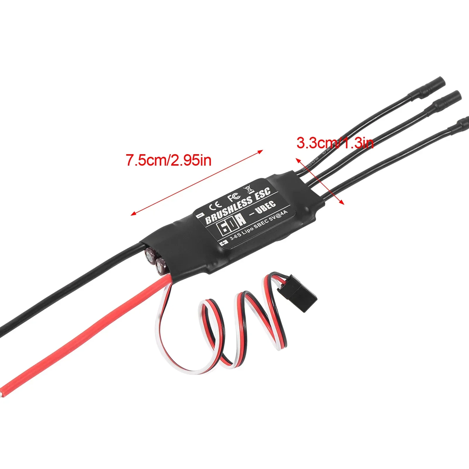 Contrôleur ESC 20A-80A pour RC Avion Drone Voiture