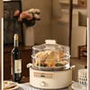 Electric Steamer Steam Pot Stew Pot  Multi-Function Steamer  Pot Appointment Time Electric Steam Box Electric Pressure Cookers 4