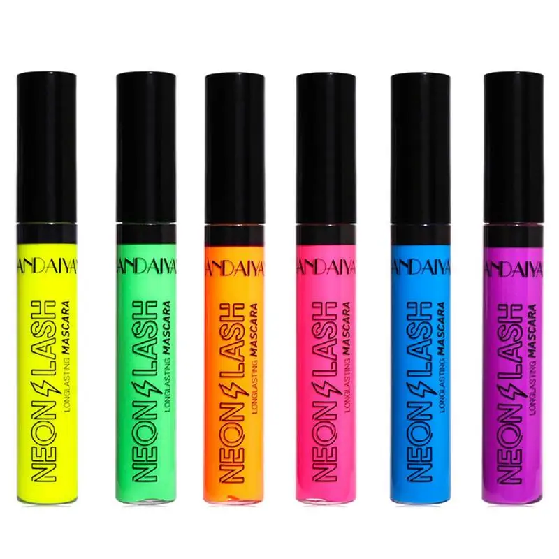 

Colorful Eyelash Mascara Long Effect And Waterproof Mascara Fluorescent Intense Volumizing & Lengthening Mascara For Women