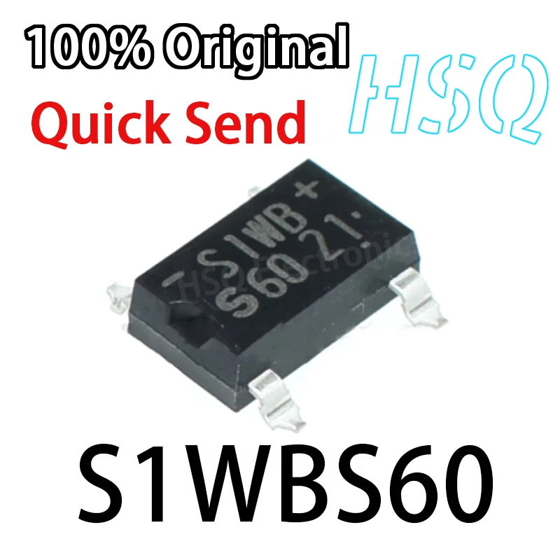 10PCS 새로운 원본 S1WBS60 S1WB S1NB60 1A 600V 직접 DIP/패치 SOP4A 600V 정류기 브리지 ...