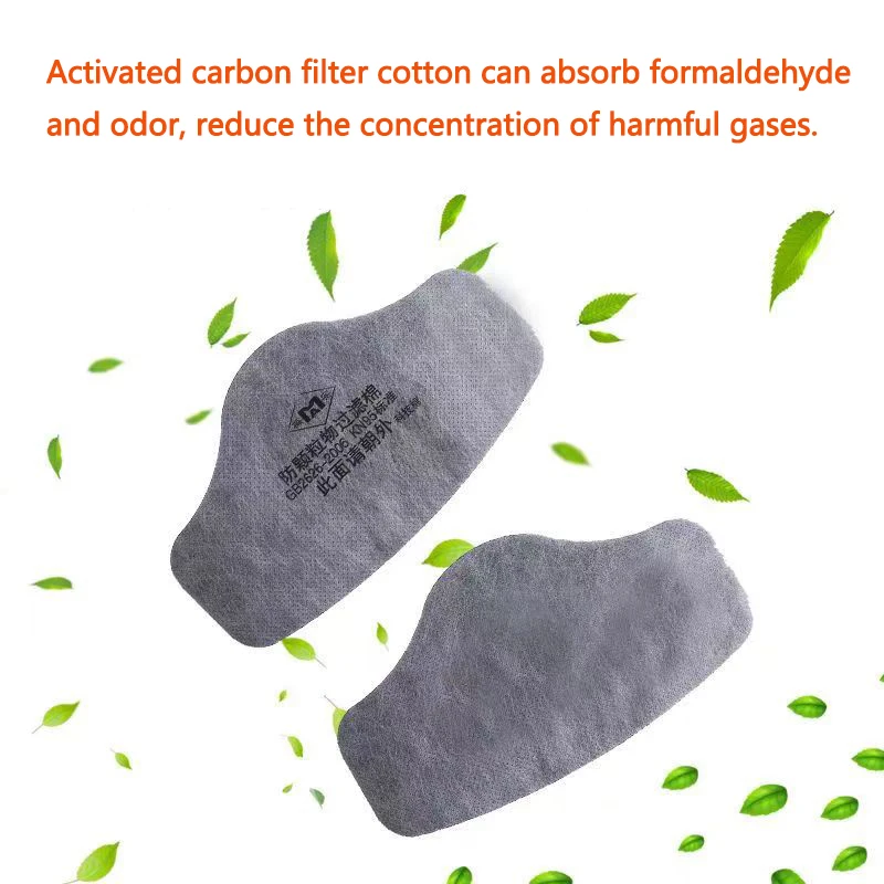 Respirator Filter Cotton 3701 Activated Carbon Anti-Dust Filter Cotton Suitable For Spray Painting Mining Woodworking And Wall Sanding