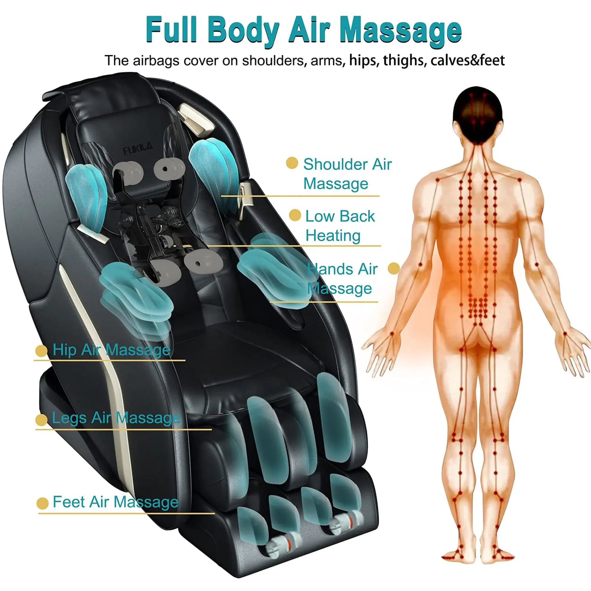 2 Year Warranty 4D SL Airbag Zero Gravity full body Massage Chair Home 3D Office Foot Roller Shiatsu Office Chair Massage Sofa 4