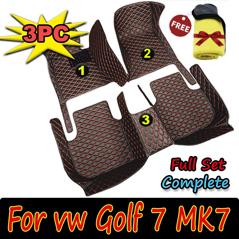 

Car Floor Mats For Volkswagen vw Golf 7 MK7 2020 2019 2018 2017 2016 2015 2014 2013 Auto Interior Styling Protect Covers Carpets