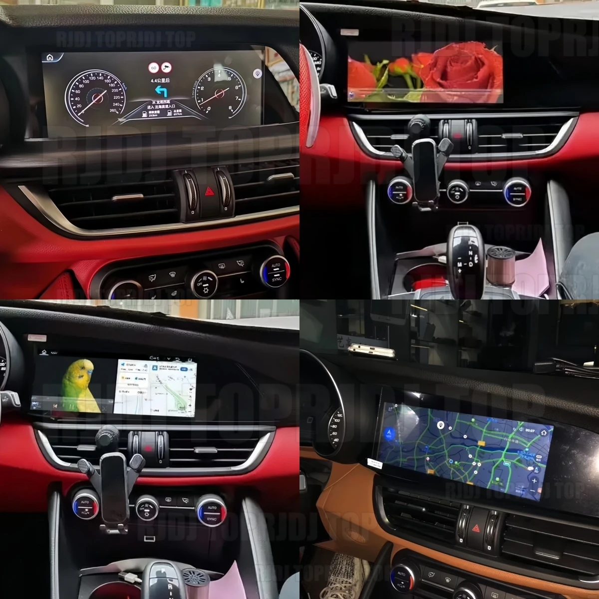 Nuovissimo 2025: Autoradio Android 14 da 10.25'' per Alfa Romeo Stelvio Giulia Ram 2015-2020 con Navigazione GPS, WIFI, DSP, 4G e Apple Carplay - Image 5