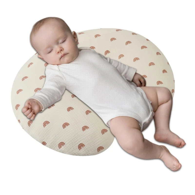 1PC Nursing Pillowcase for Breastfeeding, Soft & Comfortable Baby Pillow Slipcover Breathable Infant Support Cushion Case