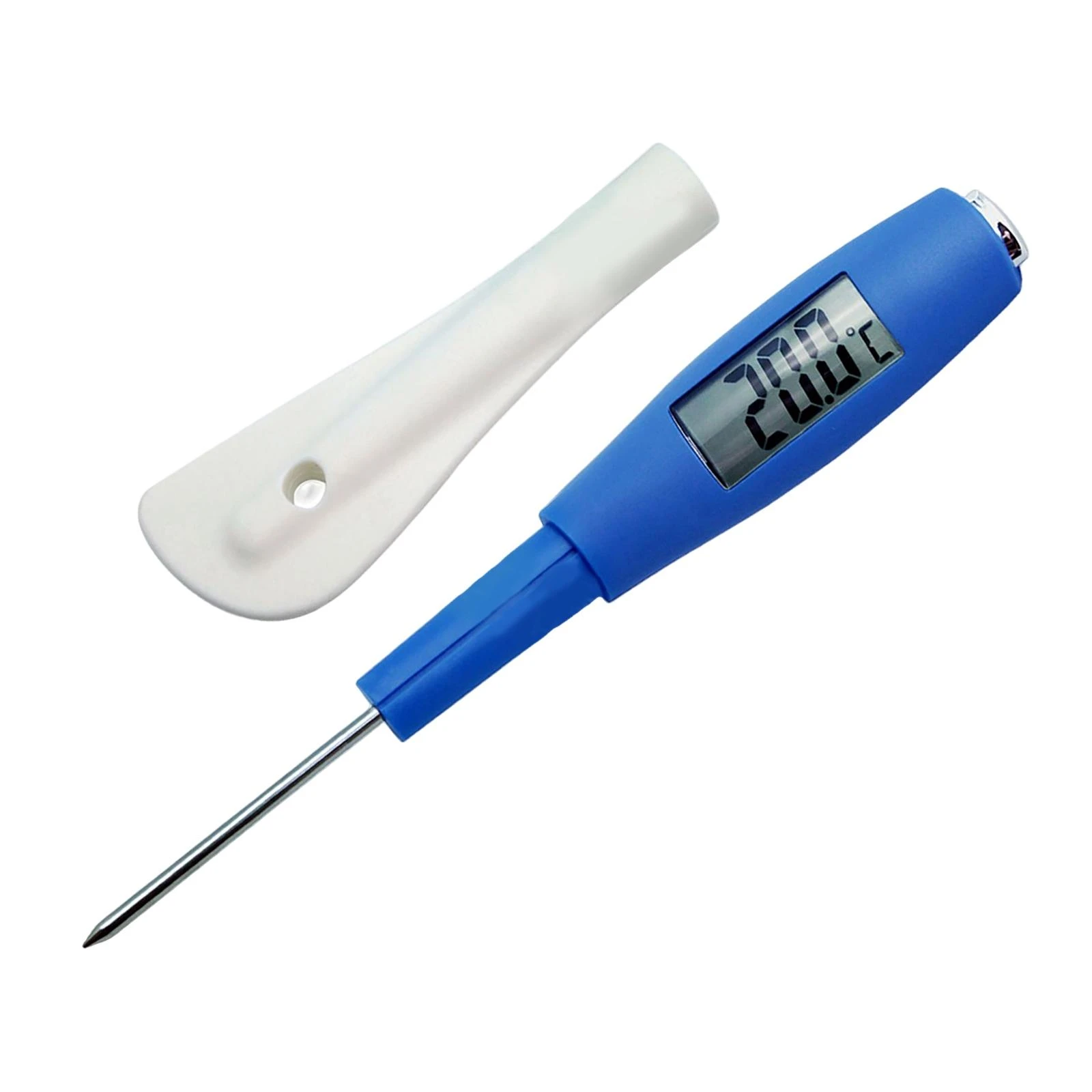 Digitale Thermometer En Siliconen Spatel, Dubbele Gebruik Naadloze Stalen Sonde Voor Sauzen, Koken Zoete | - AliExpress