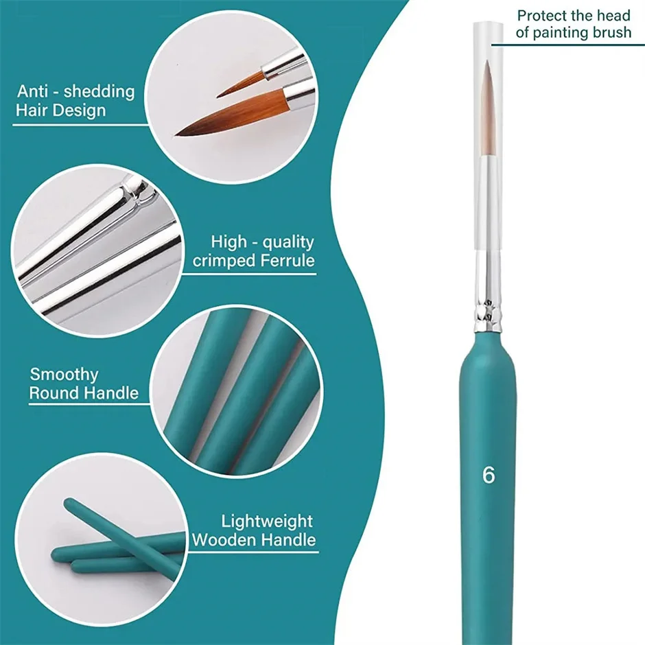 11PCS 프리미엄 드로잉 브러쉬 드로잉 브러쉬 유화 드로잉 브러쉬 드로잉 펜 아트 도구 드로잉 브러쉬 후크 엣지 오일 브러쉬