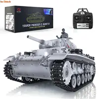 Heng Long 1/16 Snow 7.0 Plastic German Panzer III H RTR RC Tank 3849 360° Turret White Smoke Unit BB Shooting Toys Boy TH17372 1