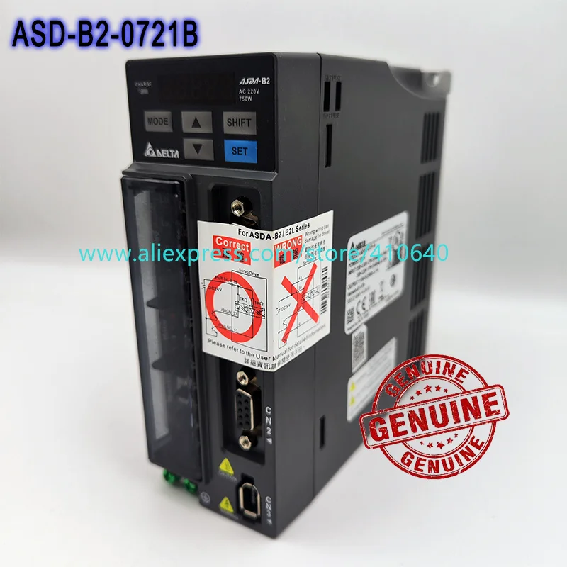 100% GENUINE Delta AC servo drive ASD-B2-0721-B ASDA-B2 series 220v 750w Single Phase !