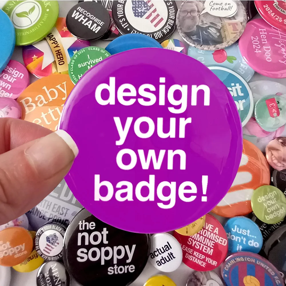 Custom Personalize Tinplate Pins Photo Pictures Logo Printed Customize Brooches Lapel Button Badges Gifts for Kids
