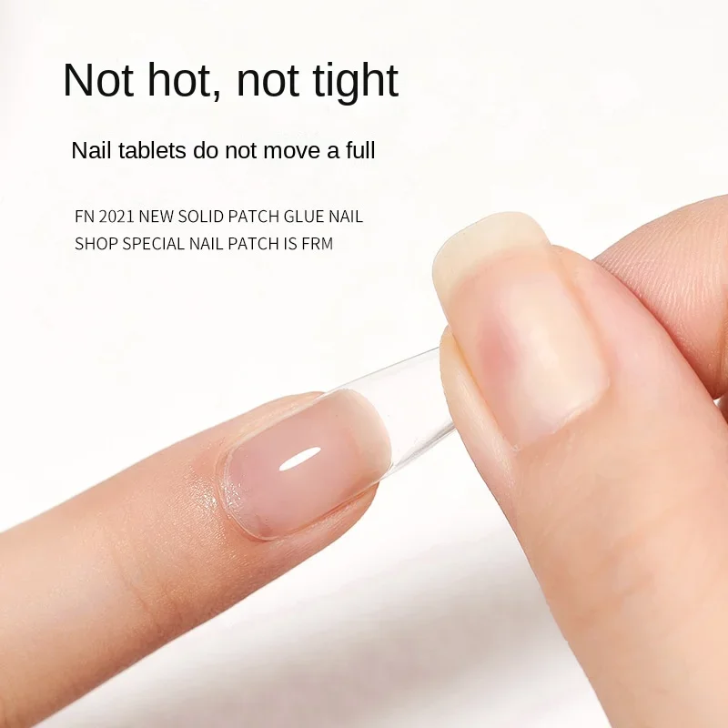 Easy Stick Solid Nail Patch Gel Gummy Adhesive Bond 8ml UV Glue No-Flowing Modelling Stick Tips Clear Solid Nail Art UV Gel nail art set jelly glue gel