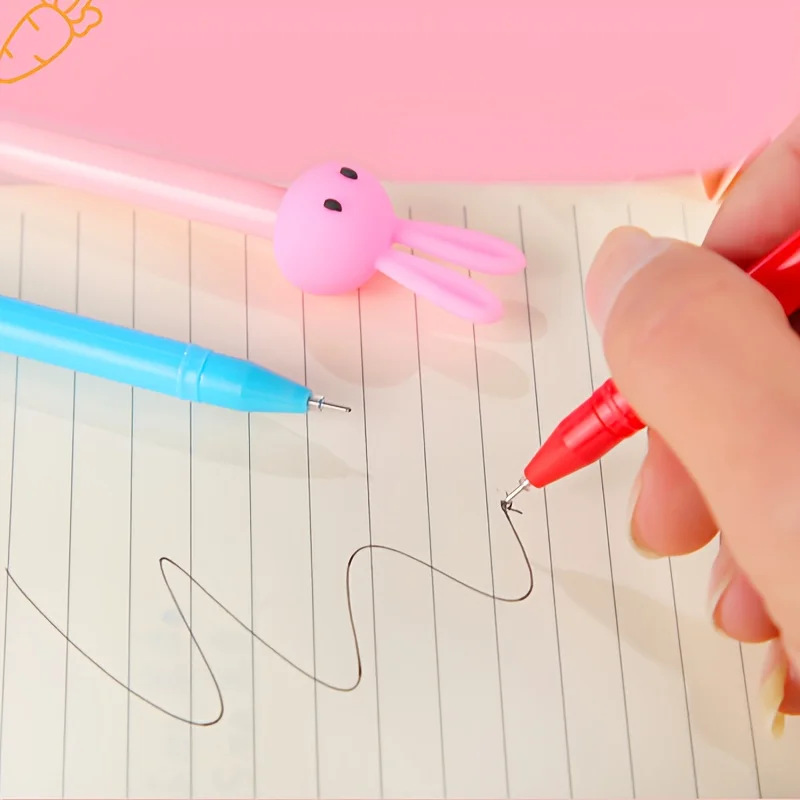 50 Creative Cute Cartoon Neutral Pen Black 0.5 Needle Water Pen Student Stationery Award Pen (Random Style) 6