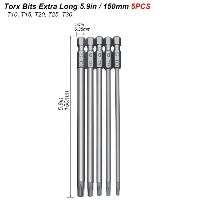 Torx Bit Set 5pcs