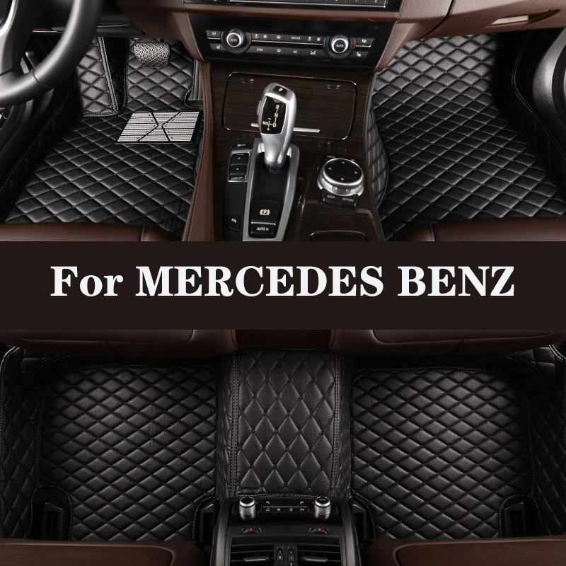 Full Surround Custom Leather Car Floor Mat For MERCEDES BENZ CClass
