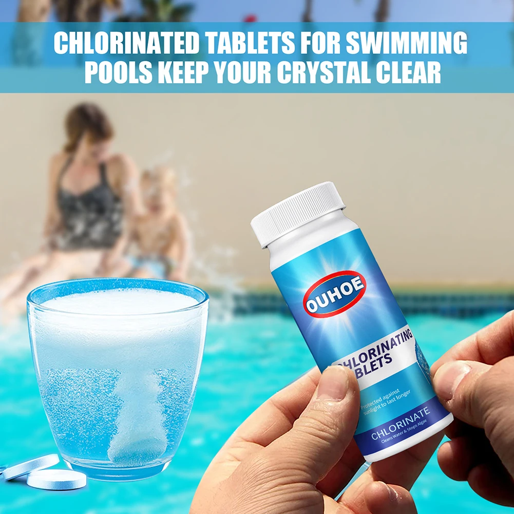 Tablettes de chlore 1 kg - 200 grammes pour piscine