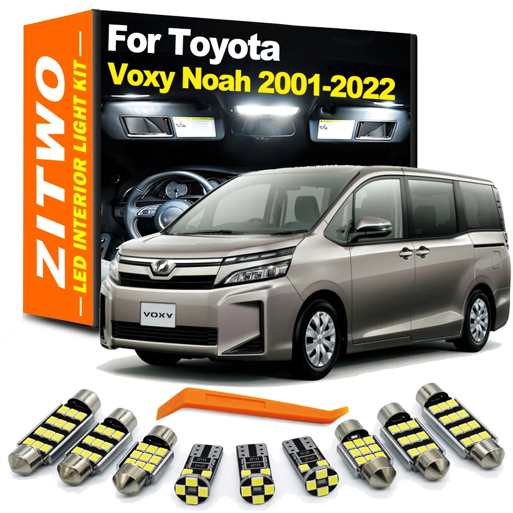 ZITWO 도요타 복시 노아 에스콰이어 실내 램프, 실내 돔 독서등 키트, AZR60, AZR65, ZRR70, ZRR75, ZRR80, ZWR80, 2001-2021 LED
