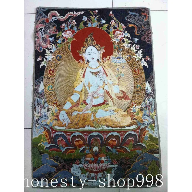 

Тибетская шелковая вышивка, искусство буддизма, танка, статуя Thangka.