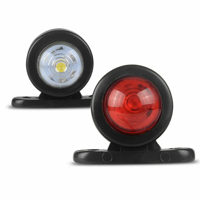 2PCS Double Sided Truck Side Lights Outline Lamp Trailer Lights Truck Parking Signal Indicators Lamp LED Side Marker