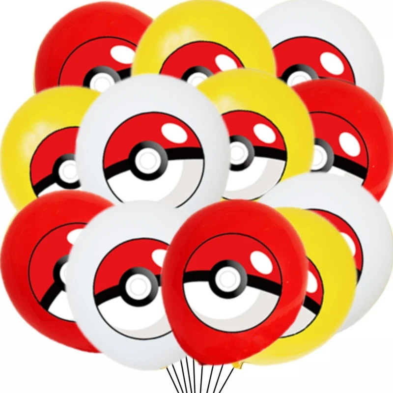 3/2/1Pack pokemon Latex Balloons Birthday Party Supplies Cartoon Pikachu Balloon Baby Shower Kids Favor For Party Decorations