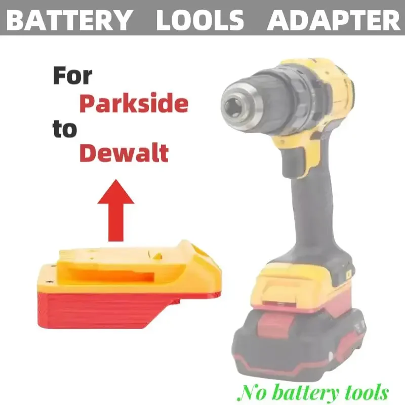 Per Adattatori Lidl Parkside X20V Adattatore Batteria Per Convertitore Di Accessori Per Utensili Elettrici Da Parkside A Dewalt (Batteria Esclusa)