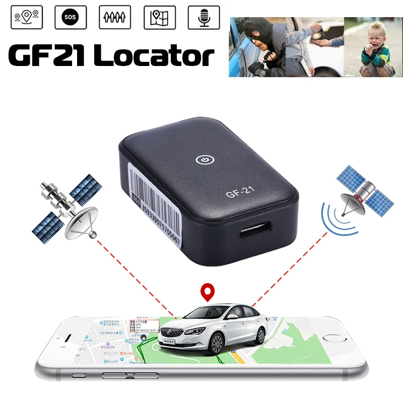 

GF21 Car Mini GPS Tracker Vehicle GPS Locator Kids Pet Elderly Anti-Lost Real Time Smart Tracking Device Precise Positioning