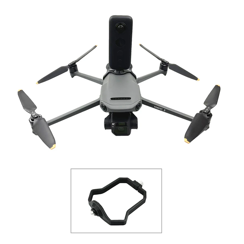 For Dji Mavic 3 Drone Multifunctional Extended Adapter Upper Bracket Holder For Gopro 360 Action Sports Camera