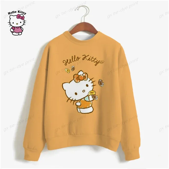 thumbnail image 1 of Nueva sudadera con estampado 3D de Hello Kitty para mujer, estilo gótico callejero, estilo Harajuku Kawaii, sudadera con capucha de manga larga para mujer, 1 of 5