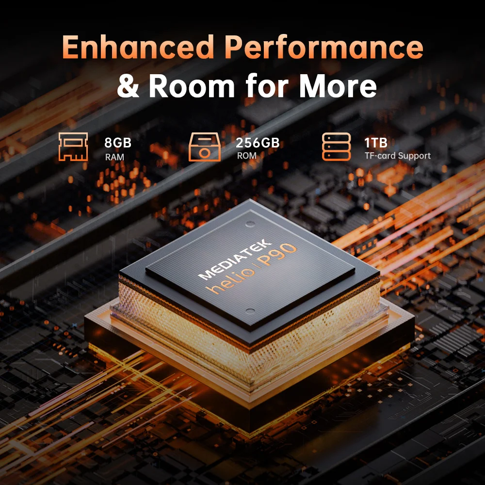 Oukitel WP22 Rugged Smartphones 8GB+256GB 6.58Inch FHD Display 10000mAh Battery Mobile Phone 48MP Camera Android 13.0 Cell Phone