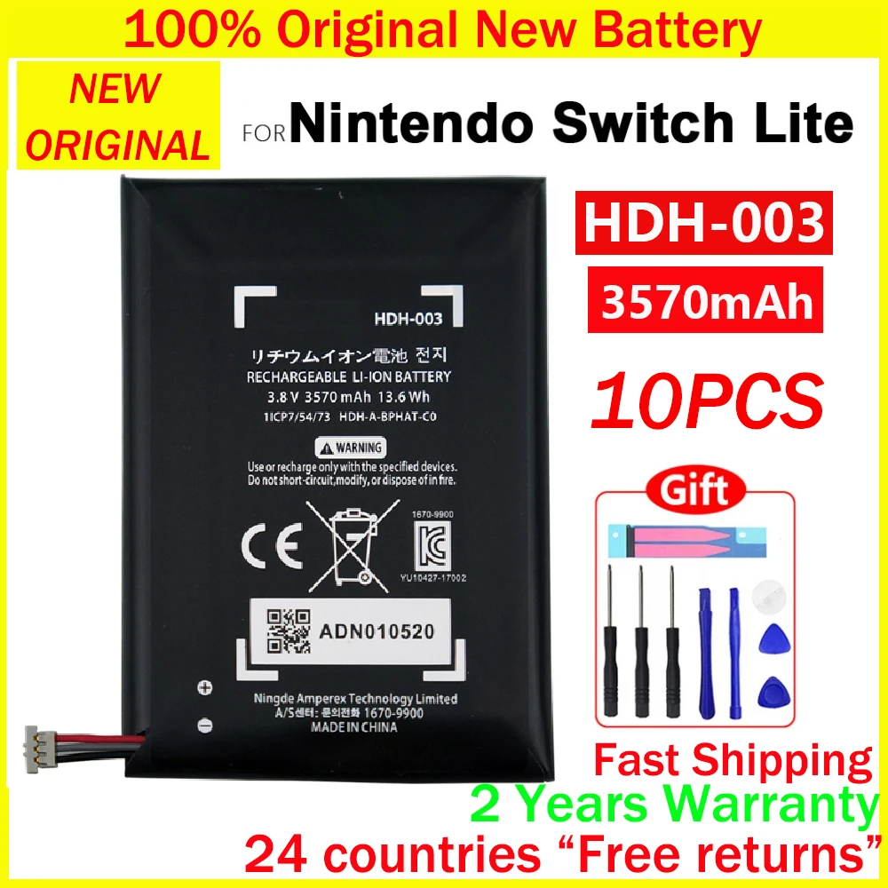 100% Genuine 3570mAh HDH-003 Battery For HDH003 Nintend Nintendo Switch  Lite Game Player High Quality Batteries With Tools - AliExpress