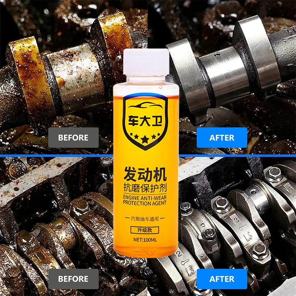 Convertidor catalítico de 100ml para coche limpiador de gasolina aceite aditivos Ahorrador de aceite eliminación de depósito de carbono limpiador de combustible Protector de motor