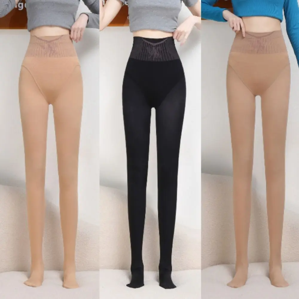 Frauen Realistische Bodenbildung Hosen Hohe Taille Bauch Nackten Bein Artefakt Nude Farbe Strumpfhosen Kleid Dünne Strumpfhosen
