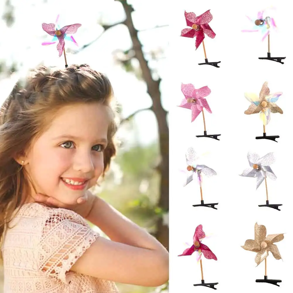 

Funny Women Girls Hair Accessories Duckbill Bangs Clip Korean Style 3D Windmill Hairpin Kids Barrettes Children Hair Clips