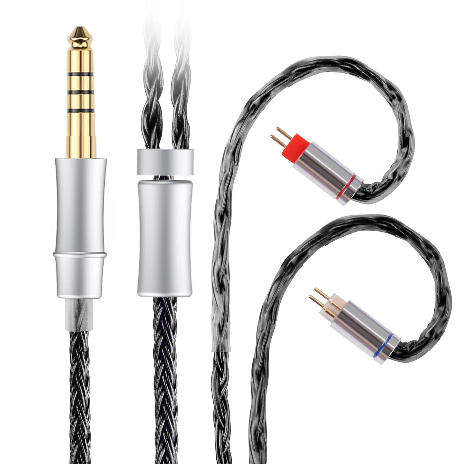 16 الأساسية الفضة مطلي سماعة الحبال 3.5 مللي متر 4...