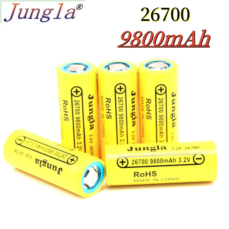 

3.2V 26700 9800mAh LiFePO4 Battery 3C Continuous Discharge Maximum 5C High power battery For Electric car scooter Energy storage