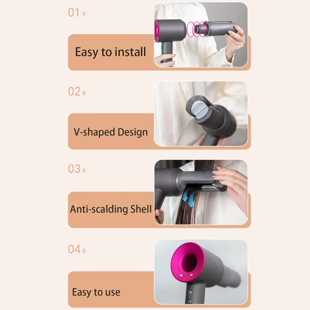 Dyson Hair Dryer Straight Nozzle Attachment For Straight Hair
