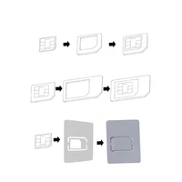 20 Sets Micro Nano SIM Card Adapter Connector Kit For iPhone 6 7 Plus 5S Huawei P8 Lite P9 Xiaomi Note 4 Pro 3S Mi5 Sims Holder 4