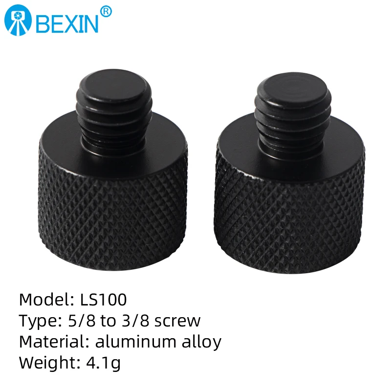 Description Picture 3 of itemPhotography screw 5/8 inch to 3/8 inch aluminum alloy conversion adapter for ball head monopod tripod