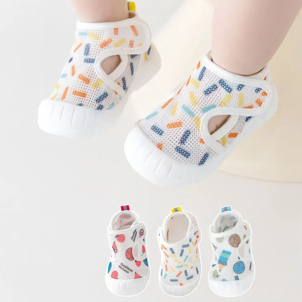 Casual Shoes Breathable Baby Sandals Soft Sole Comfortable First Walkers Air Mesh Flexible Kids Sandals Summer Season