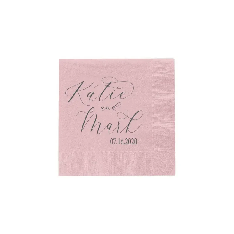 

50 шт. персонализированные свадебные салфетки, индивидуальные барные салфетки, репетиционный ужин, помолвка, свадебные салфетки-назначения для свадьбы