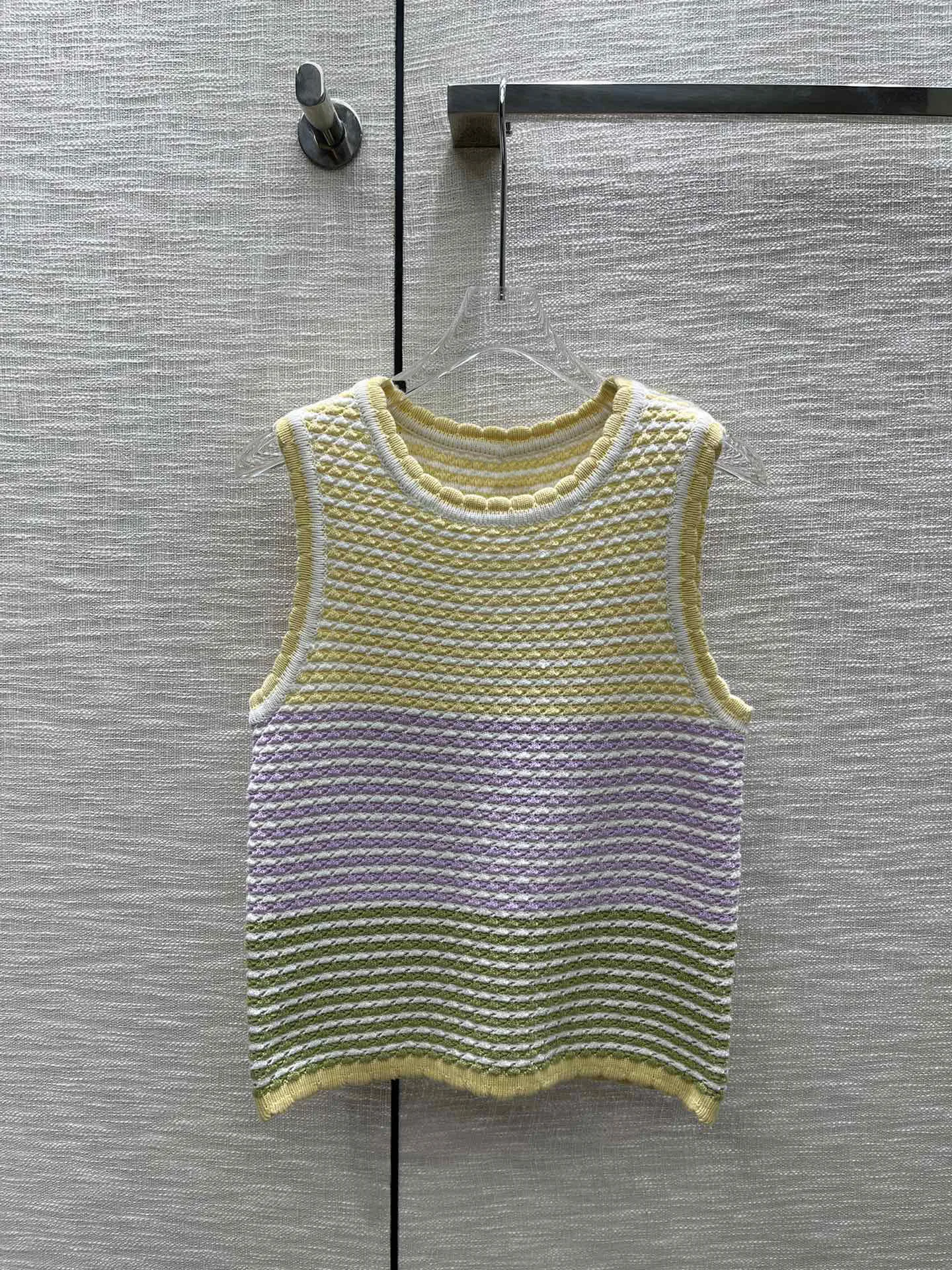 

Vest color contrast design simple fashion 2023 summer new hot 0313