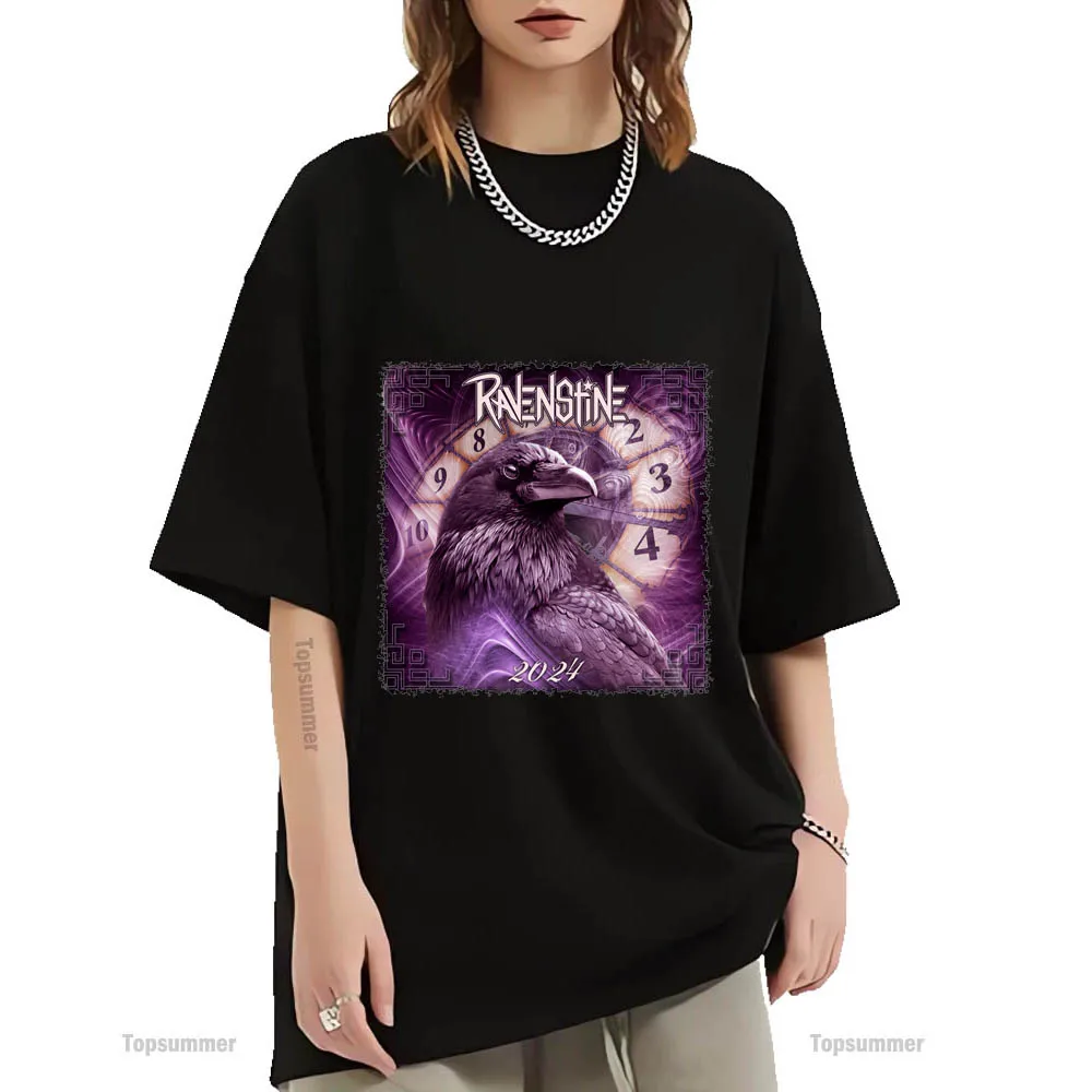 

Коллекция 2024 года, футболка с альбомом, женская футболка Ravenstine Tour, уличная одежда в стиле ретро, черные футболки, мужская одежда с коротким рукавом