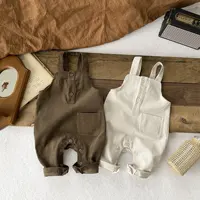 children's clothing baby and toddler autumn fashion men's and women's baby western-style corduroy Korean casual overalls，W133 4