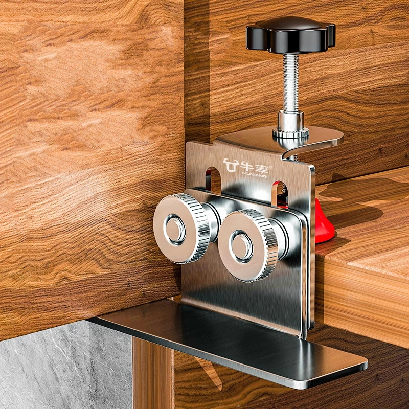 Cabinet Door Installation Tool Stainless Steel Cabinet Frame Fixture Household thumbnail 9