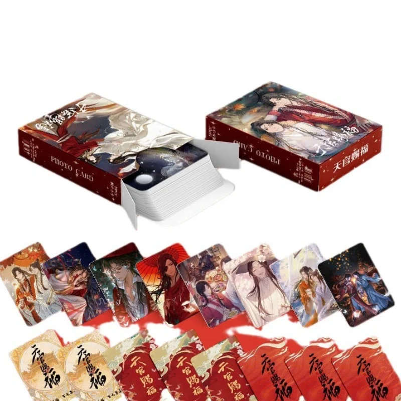 55Pcs Heaven Official's Blessing Laser LOMO Card Tian Guan Ci Fu Xie LianHua Cheng Anime HD Photocard Fans Gift Souvenir