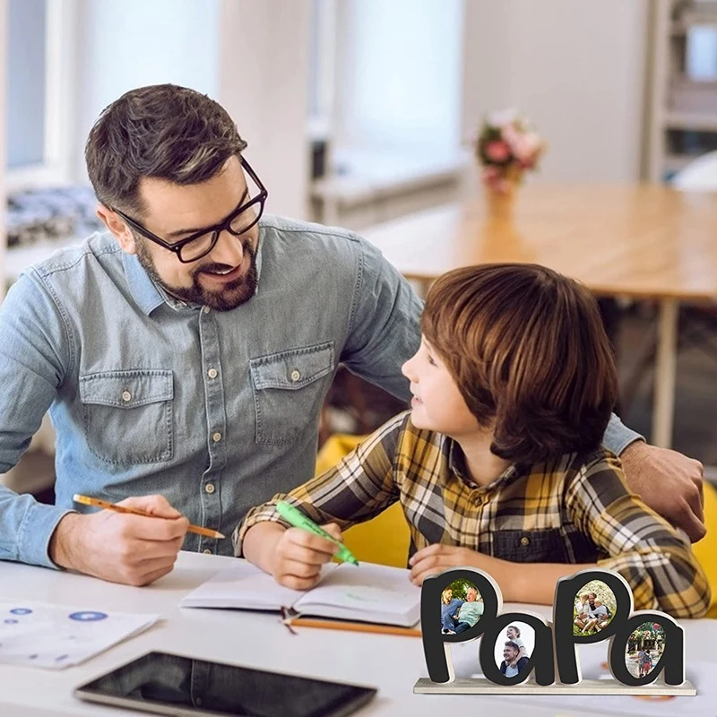 Vatertag Papa Bilderrahmen, Papa Geschenke von Tochter, Papa Geburtstags geschenke, Papa Foto halter, Vatertag geschenk