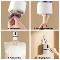 Многофункциональная сушилка для одежды, портативная складная сушилка для одежды, быстрая сушилка с горячим воздухом, мини-компактная в отеле, дома — изображение 5